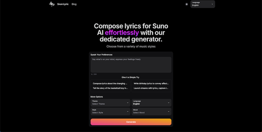 Snon Lyric logo