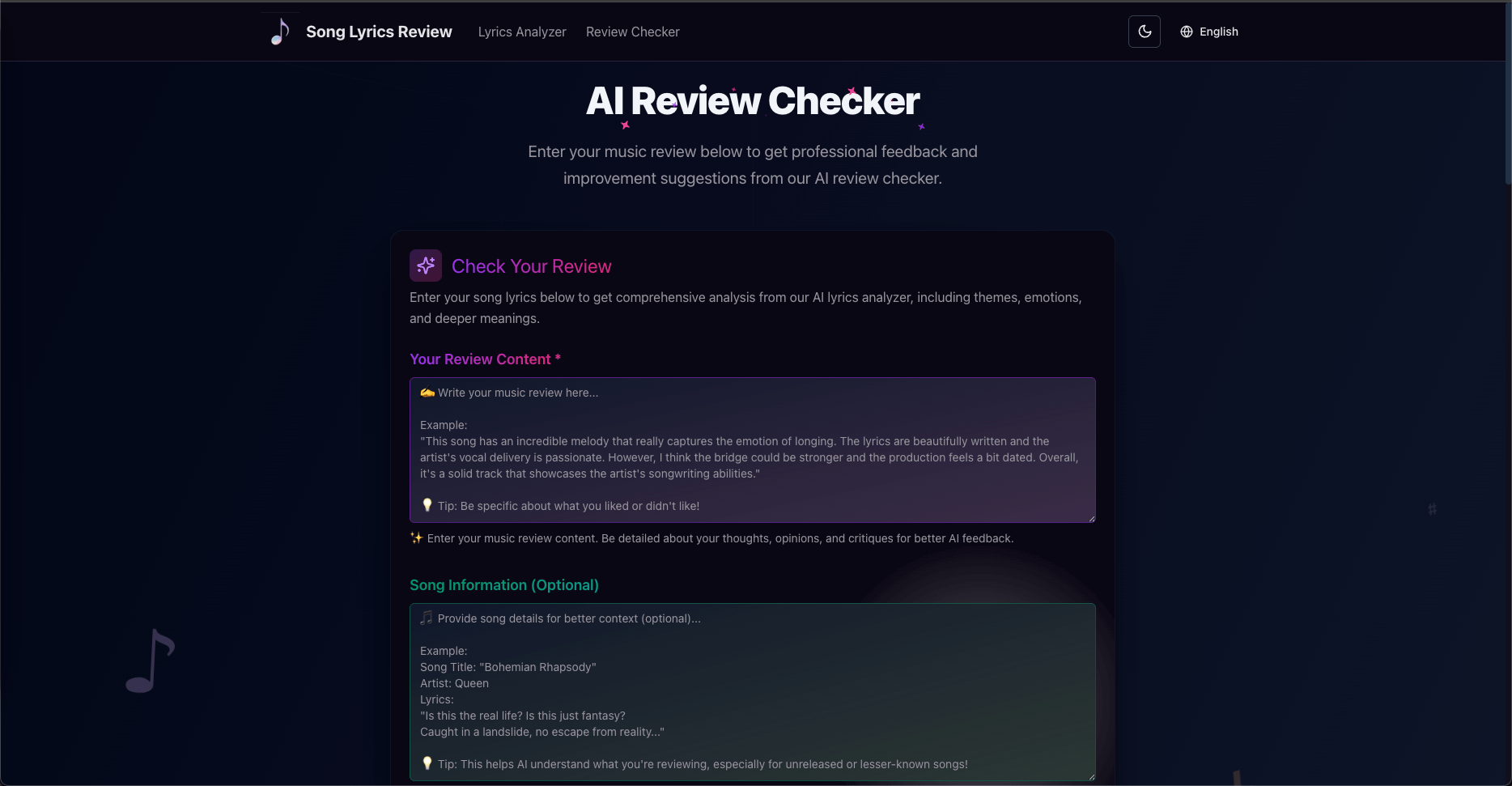 Song Lyrics Review screenshot 3