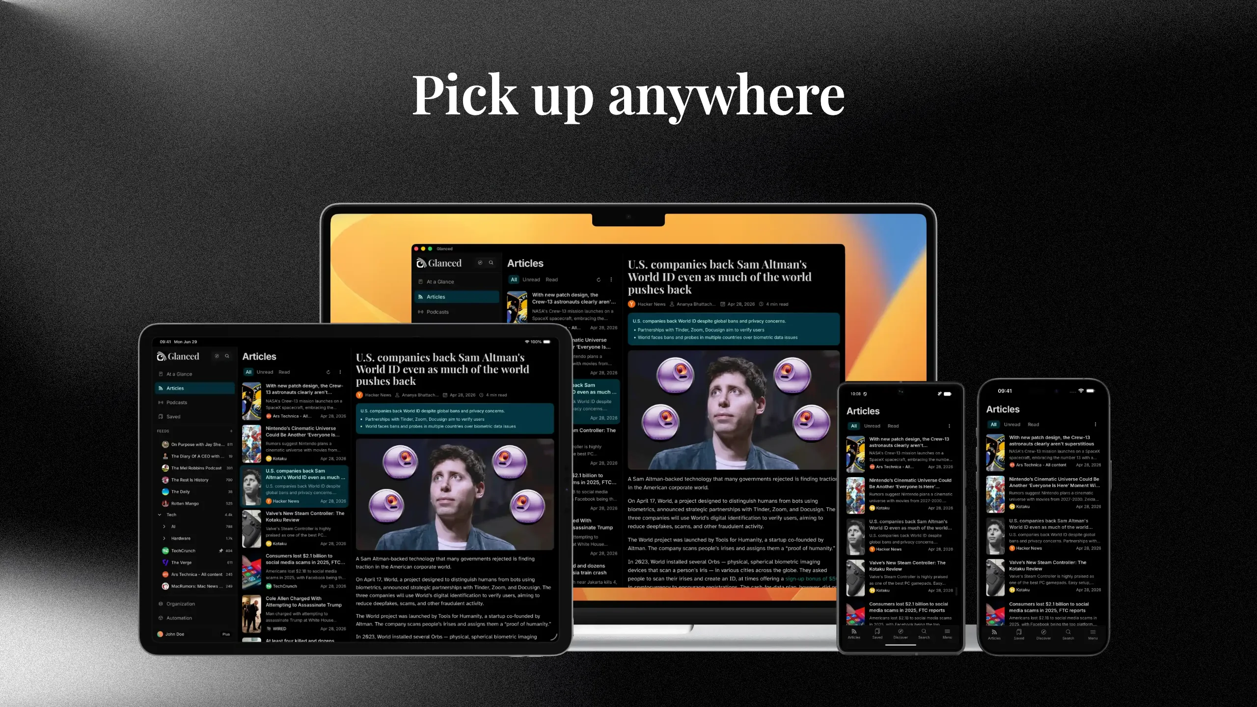 Glanced screenshot 5