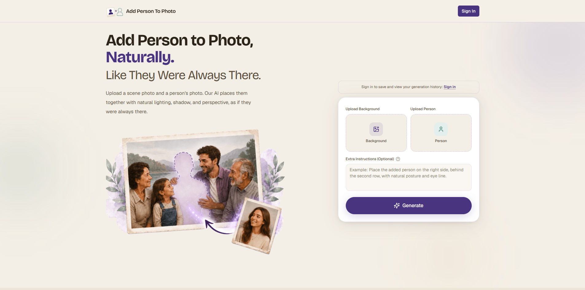 Add Person to Photo screenshot 1