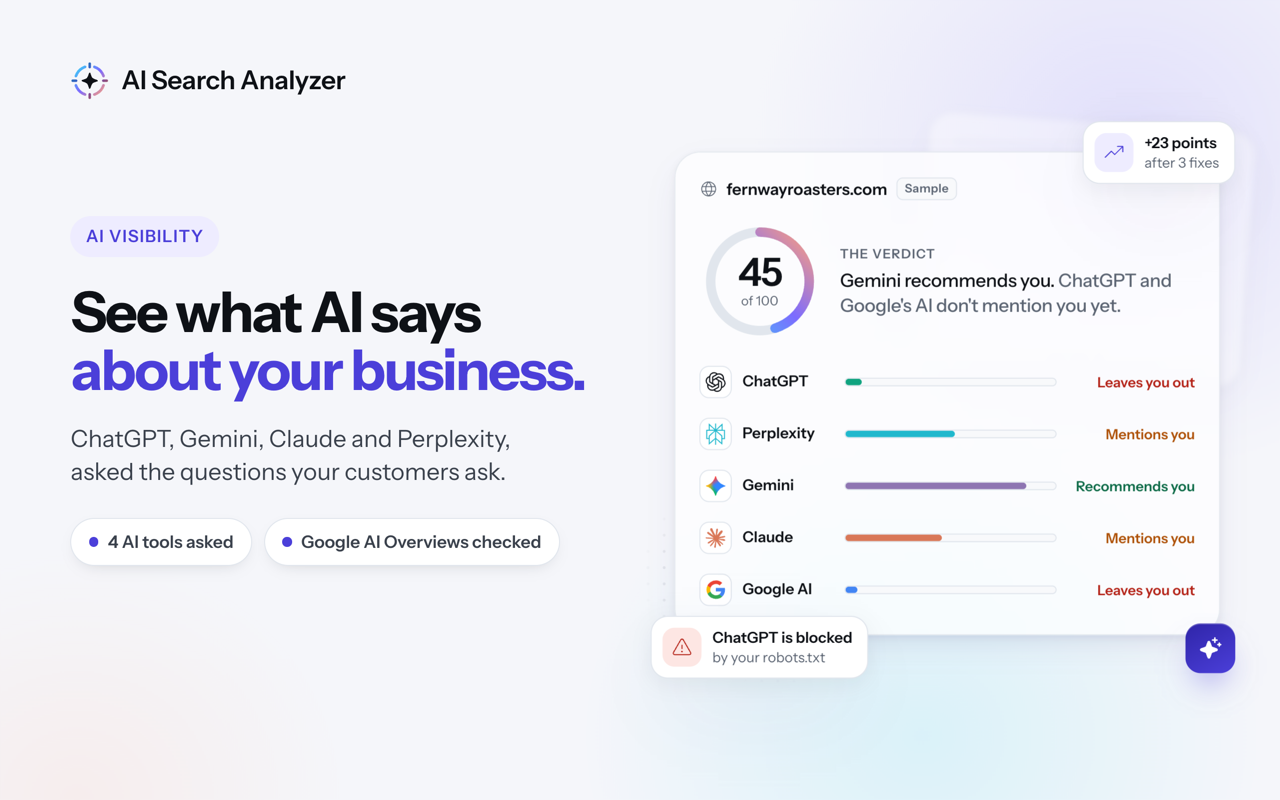 AI Search Analyzer screenshot 1