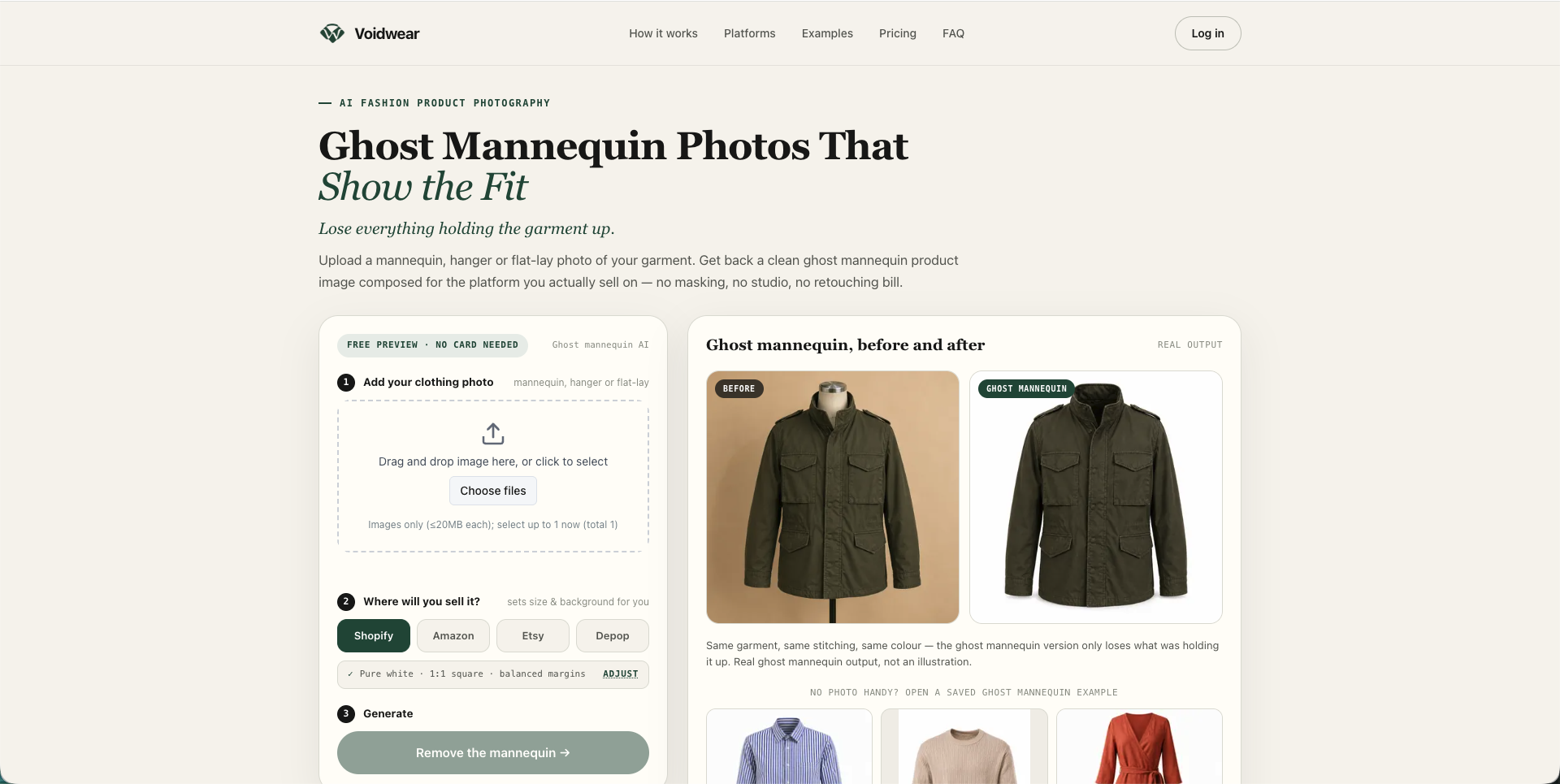 Ghost Mannequin AI for Clothing Photos screenshot 1