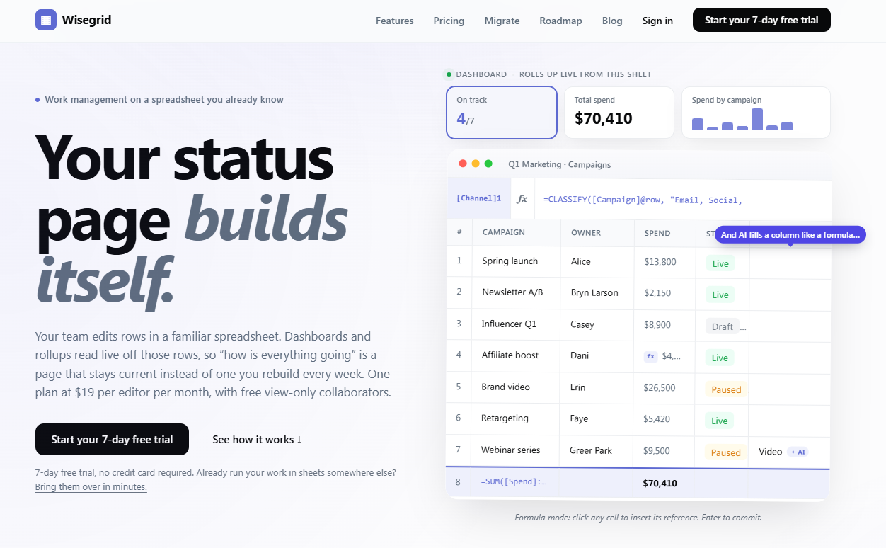 Wisegrid screenshot 4